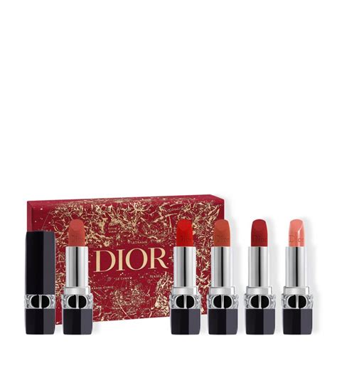 dior limited edition rouge dior couture collection lipstick set|Dior lip glow gift set.